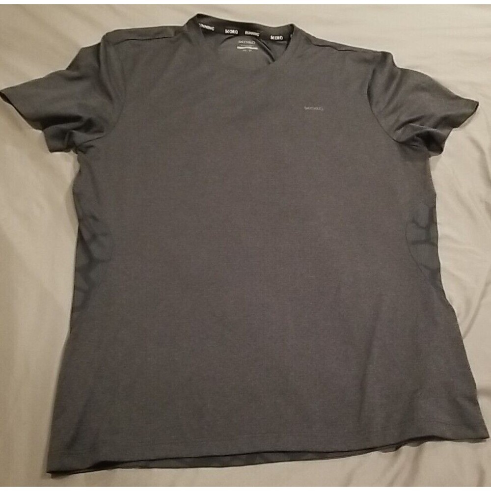 Skora Running Shirt Men Medium S/S Gray Qwick Dry Training Cross Country